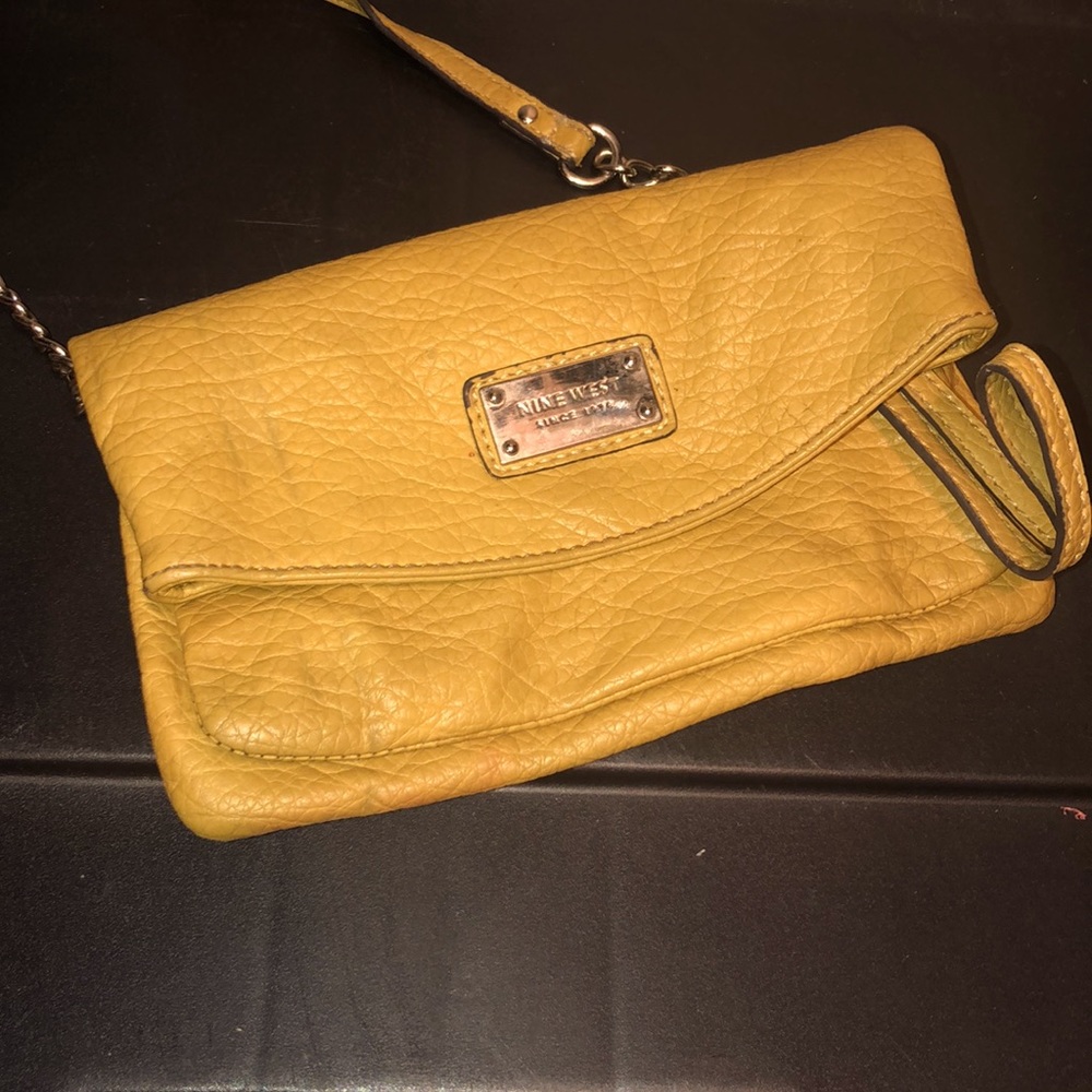 Yellow Nine West Wristlet
